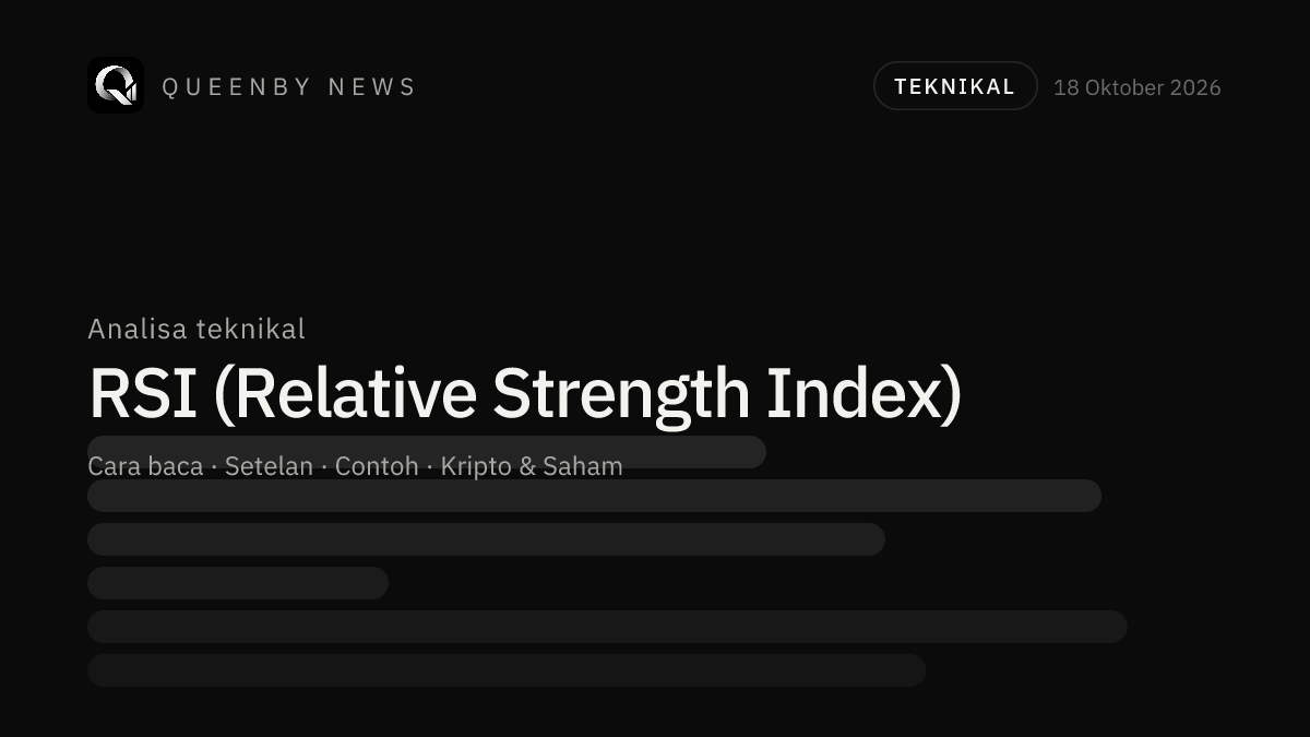 RSI (Relative Strength Index): Rumus, Cara Baca, dan Contoh di Chart