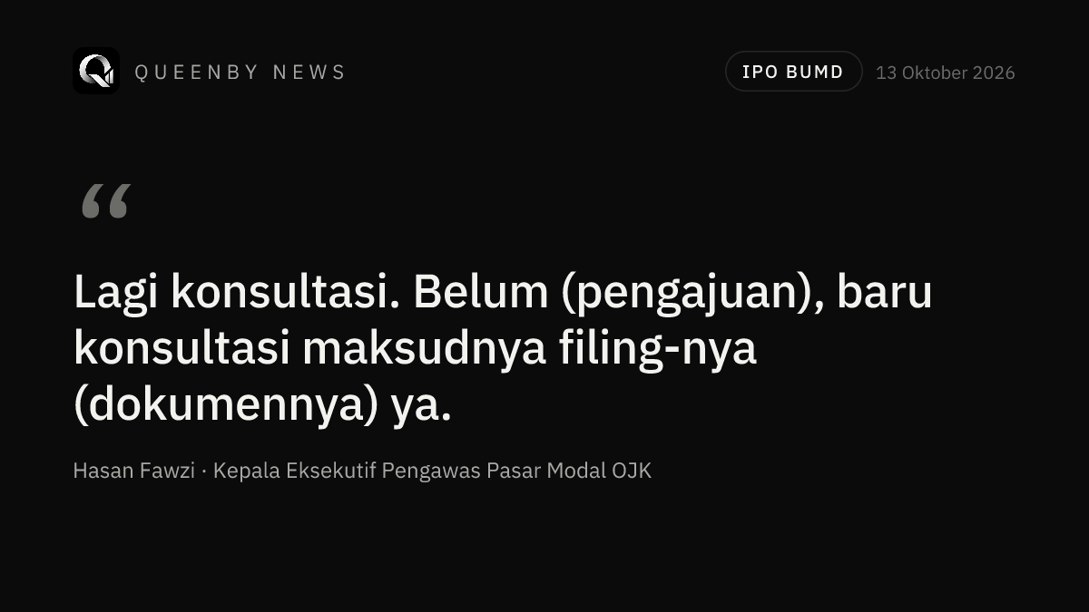 OJK Says PAM Jaya Has Consulted on IPO, No Formal Filing Yet