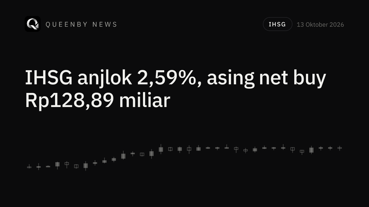 IHSG Anjlok 2,59% ke 5.936, Asing Justru Net Buy Rp128,89 Miliar